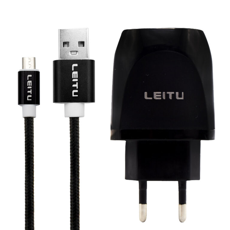 شارژر دیواری لیتو مدل LEITU LH - 19 به همراه کابل تبدیل MICROUSB